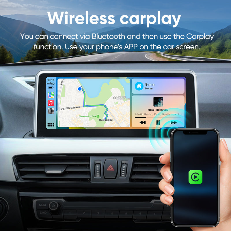 Ainavi Car Radio Wireless CarPlay Android Auto For BMW X1 X2 F48 F49 F39 NBT ID6 2016 -2020 System Multimedia Player Navigation