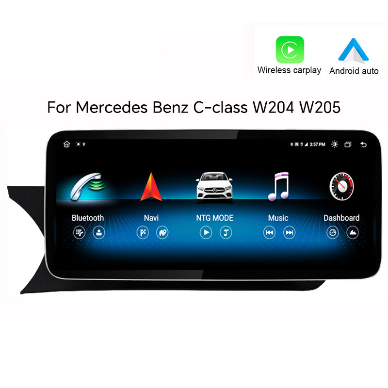 8+128GB Android Car Radio Carplay Touch Screen For Mercedes Benz C Class W204 W205 WIFI GPS Navi Multimedia Stereo Unit