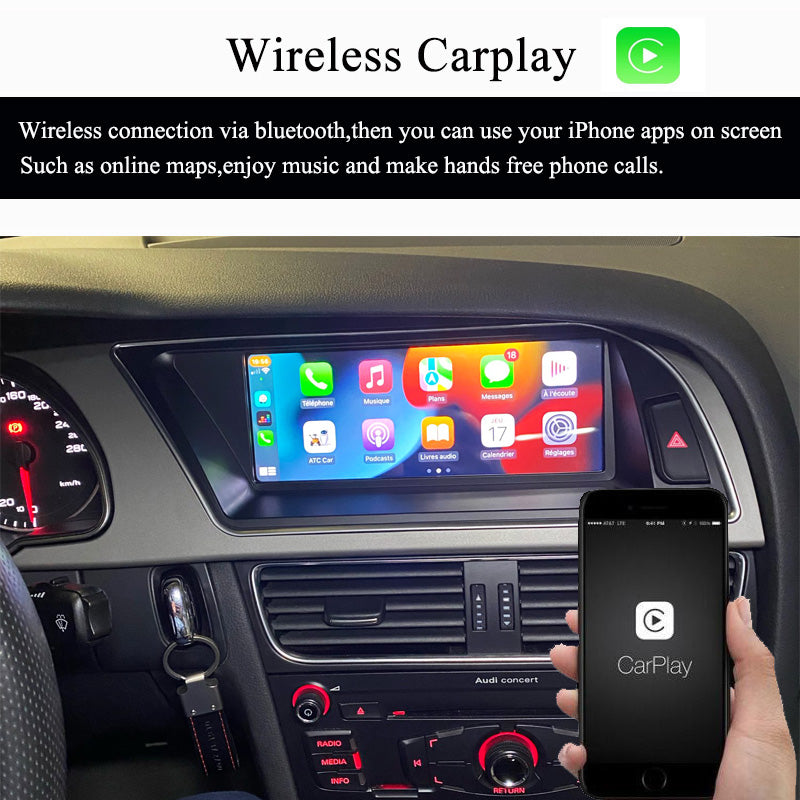 8.8 Android Car Radio Multimedia For Audi A4 B8 2009-2016 Stereo Carplay Screen Navigation WIFI Bluetooth GPS Monitor