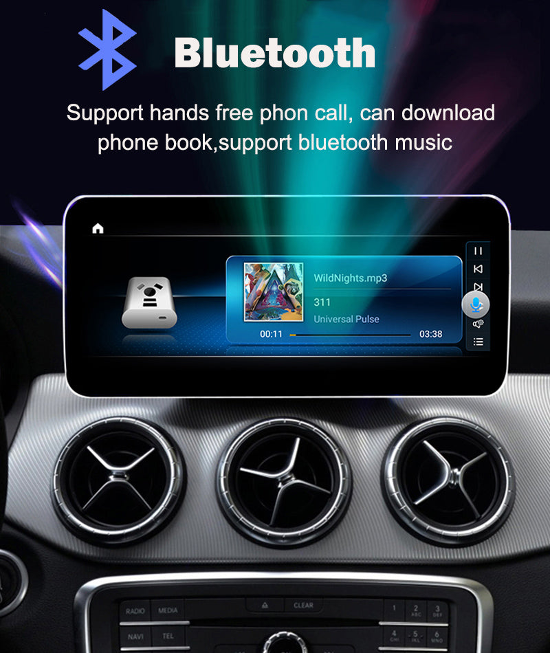 12.3 Android 12 Car Multimedia Player Radio For Mercedes Benz C-class GLC W204 W205 W447 Carplay 1920720IPS Screen GPS