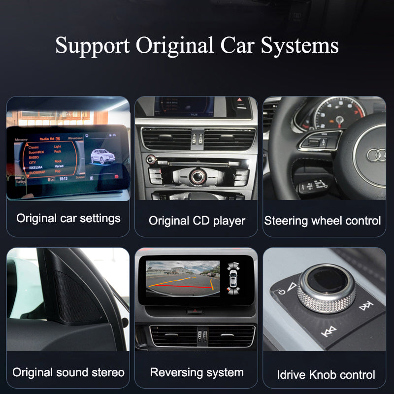 10.25'' Wireless CarPlay Android Car Multimedia Player For Audi A4 A4L A5 2009-2016 Head Unit Auto GPS Stereo