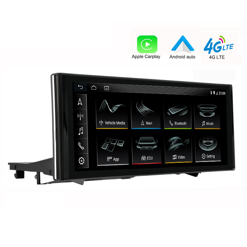 10.25'' Wireless Carplay Car Multimedia Android auto for Audi Q3 2012-2018 Touch Display Screen GPS Navi Monitor