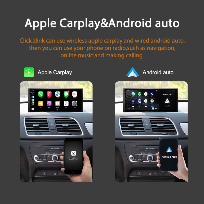 10.25'' Wireless Carplay Car Multimedia Android auto for Audi Q3 2012-2018 Touch Display Screen GPS Navi Monitor