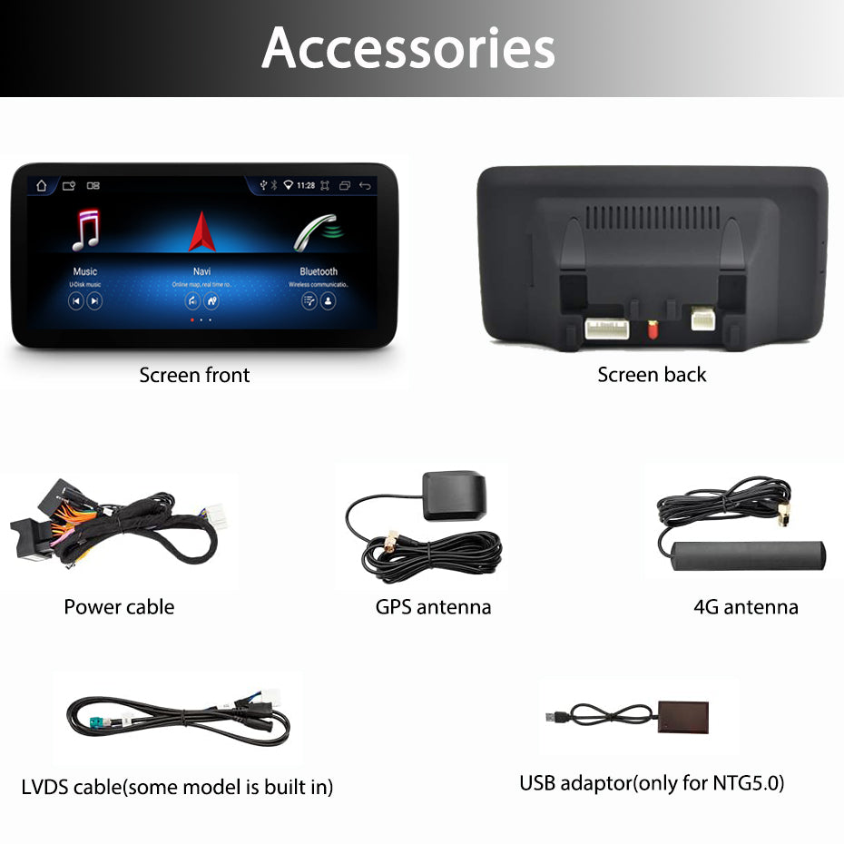 10.25'' CarPlay Car Android Multimedia Screen Player For Mercedes Benz A-class W176 CLA 200 GLA X156 Head Unit