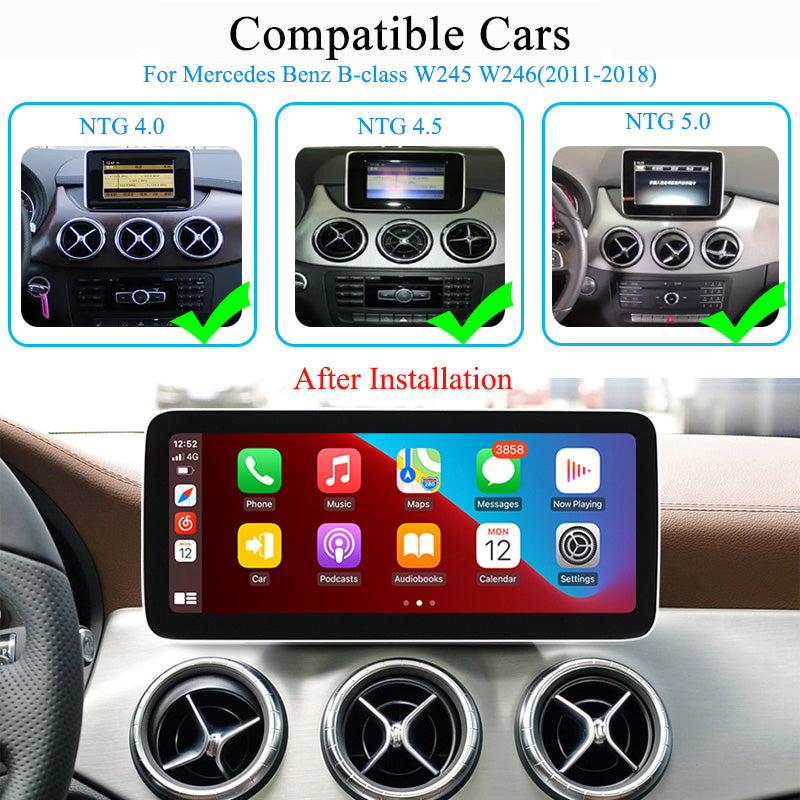 Wireless Carplay Car Multimedia Display Screen For Mercedes Benz B Class W246 2011-2018 Android Auto Linux System Unit