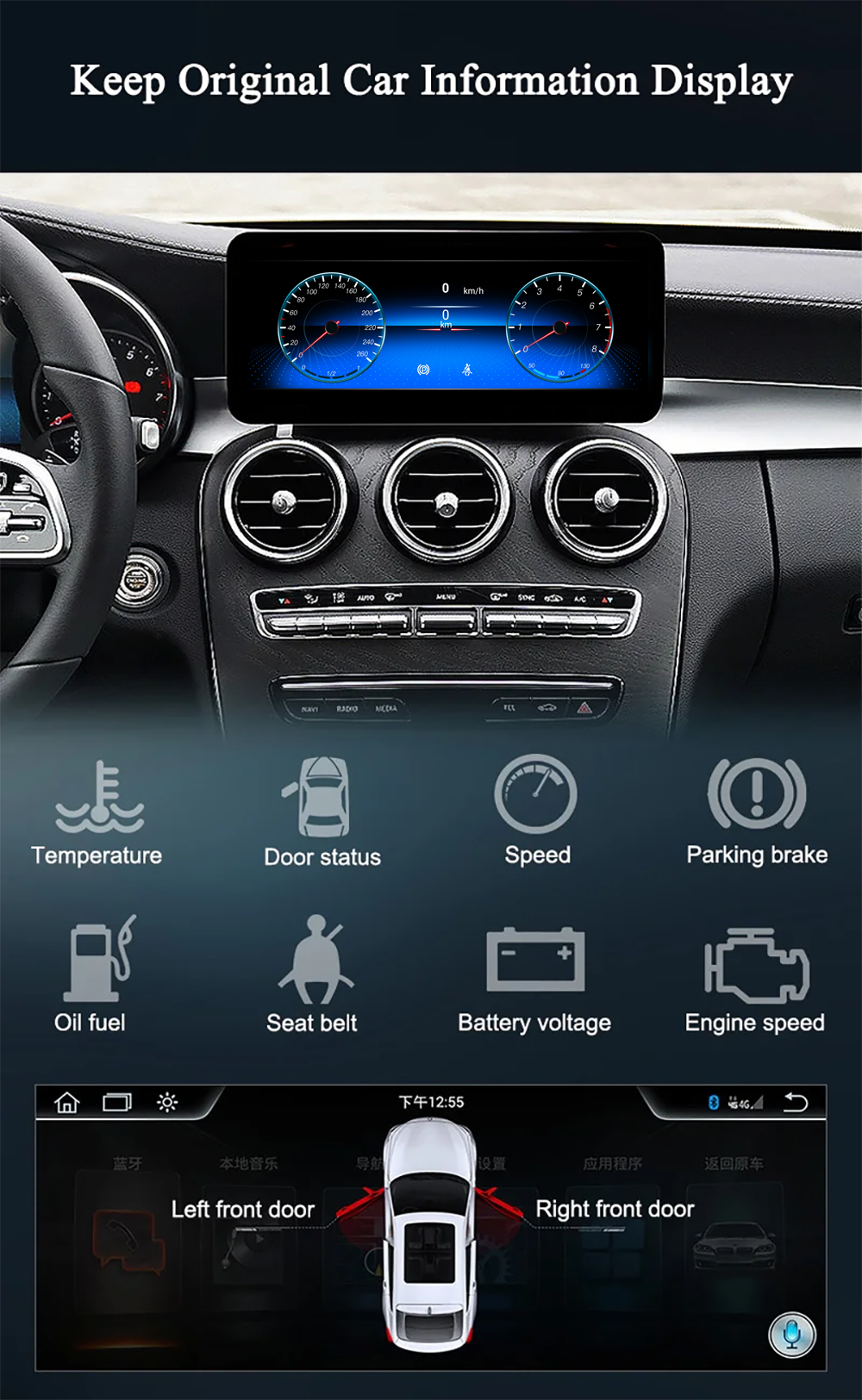 8+128GB Android Car Radio Carplay Touch Screen For Mercedes Benz B Class W245 W246 WIFI GPS Navi Multimedia Stereo