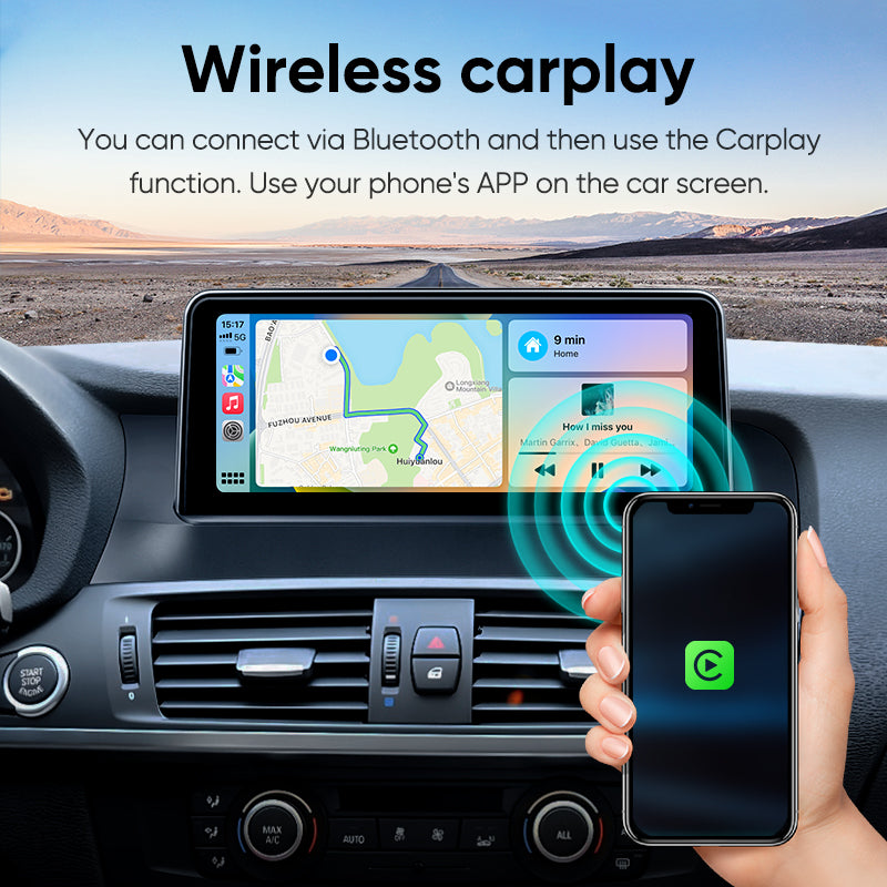 Ainavi 10.25 Inch Car Radio Wireless CarPlay Android Auto For BMW X3 X4 F25 F26 2011 - 2017 CIC System 4G Multimedia Player 2Din