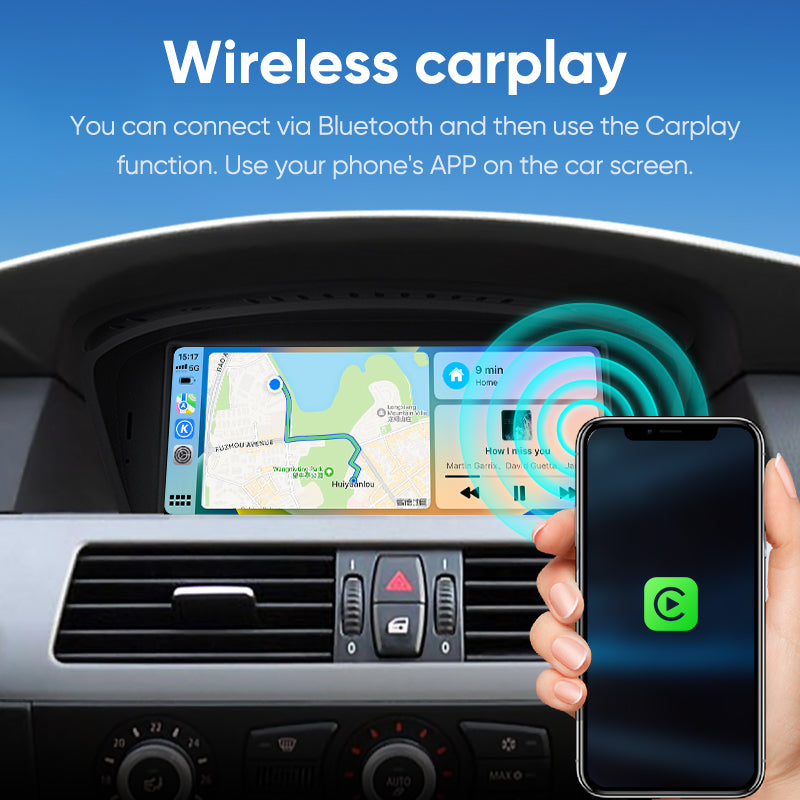 Ainavi 8.8 inch Car radio for BMW 5 Series E60 E61 E90 E91 multimedia wireless carplay android auto head unit CCC CIC System