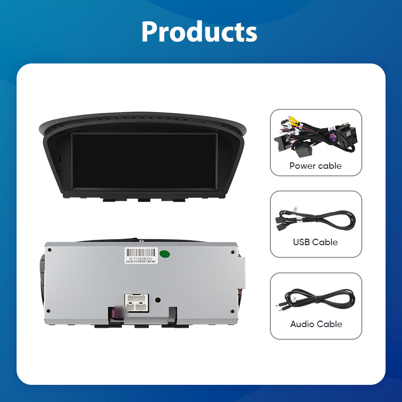 Ainavi 8.8 inch Car radio for BMW 5 Series E60 E61 E90 E91 multimedia wireless carplay android auto head unit CCC CIC System