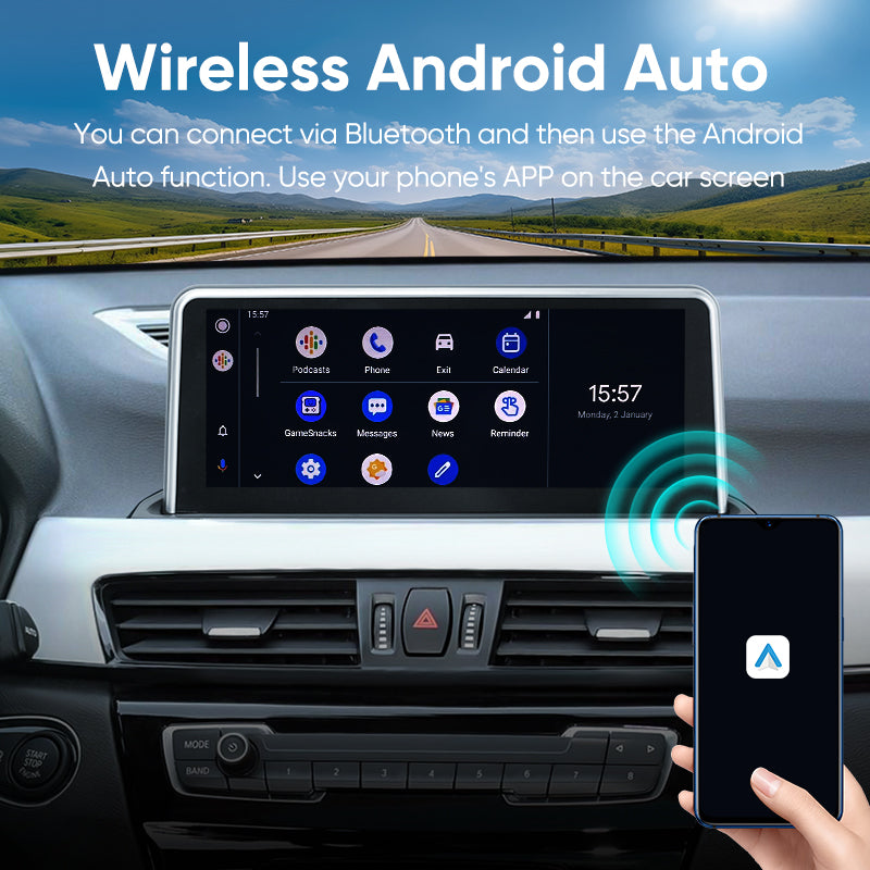 Ainavi Car Radio Wireless CarPlay Android Auto For BMW X1 X2 F48 F49 F39 NBT ID6 2016 -2020 System Multimedia Player Navigation