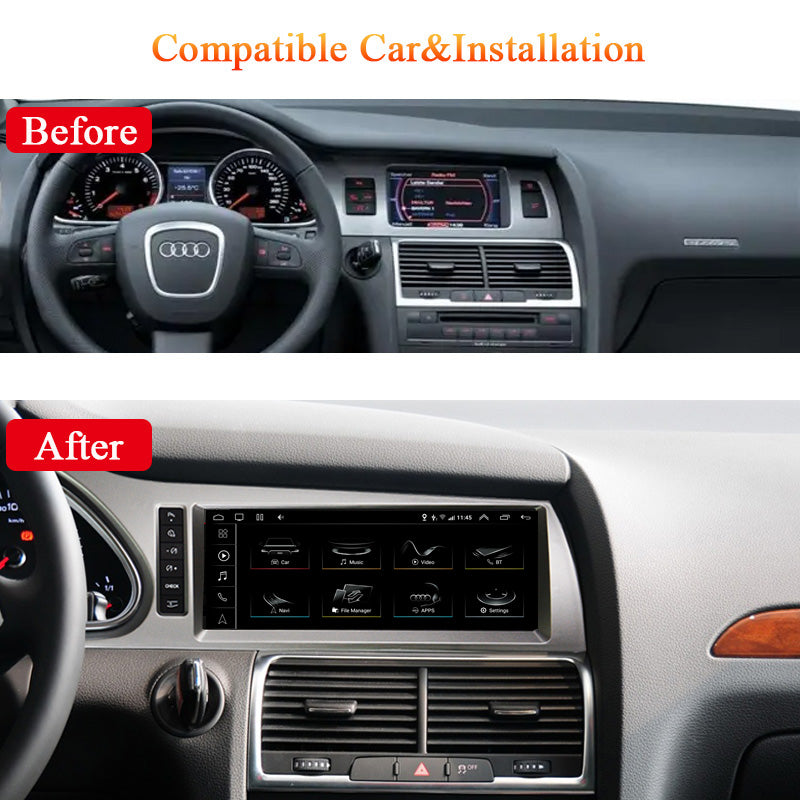 Car Android CarPlay Multimedia Player For Audi Q7 4L 2005-2015 MMI 2G 3G Bluetooth GPS Navigation Radio Stereo Screen