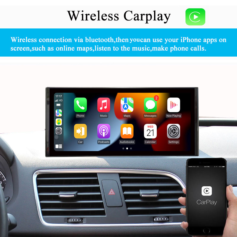 Android Auto System Car Multimedia Radio Player Carplay For Audi A1 Q2  BT IPS Touch Screen GPS Navigation Monitor