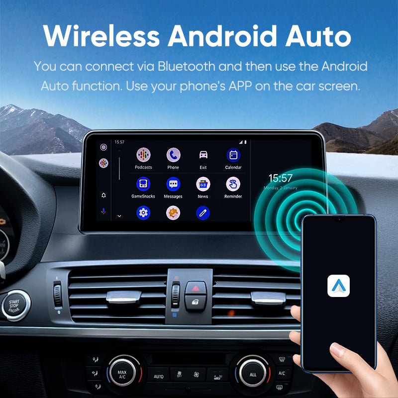 Ainavi 10.25 Inch Car Radio Wireless CarPlay Android Auto For BMW X3 X4 F25 F26 2011 - 2017 CIC System 4G Multimedia Player 2Din