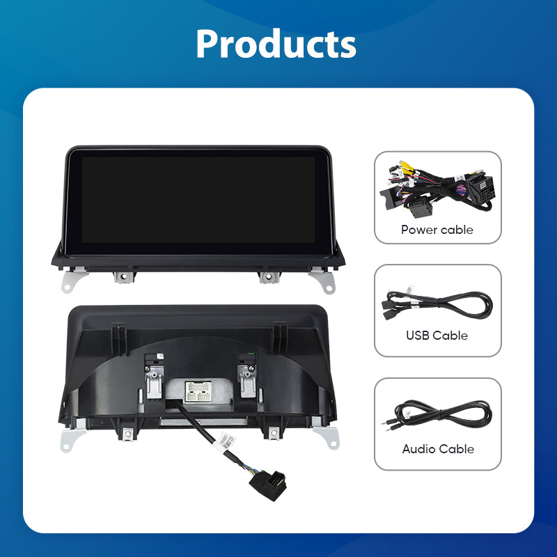 Ainavi Wireless Carplay Multimedia Player Car Radio Android Auto Qualcomm 665 8G 128G For BMW X5 E70 X6 E71 (2007-2013) CCC CIC