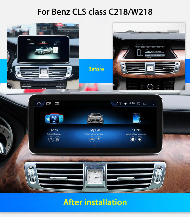 Android Car Radio Wireless CarPlay For Mercedes Benz CLS Class W218 GPS Navigation Bluetooth Multimedia Player Screen